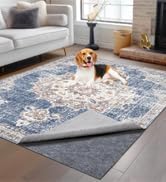 Non-Slip Rug Pads 5 x 8ft, 100% Waterproof Extra Large Area Rugs Non Skid Rug by TUOTPE