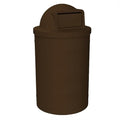 55 Gallon Circle 100% Recycled Plastic Heavy Duty Outdoor Trash Can by SturdyEssentials