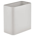 mDesign Small Metal 2.4 Gallon Trash Can Wastebasket Garbage Bin by mDesign