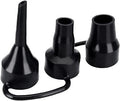3 Sizes Black Air Pump Replacement Nozzles, Inflatable Pump Nozzles Head by Unknown