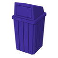 32 Gallon Square Slatted 100% Recycled Plastic Heavy-Duty Commercial Outdoor or by SturdyEssentials