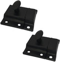 QCAA Oval Turn Cabinet Latch, for Cupboard & Other Furniture, Matte Black by QCAAHardware