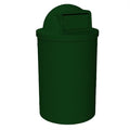 55 Gallon Circle 100% Recycled Plastic Heavy Duty Outdoor Trash Can by SturdyEssentials