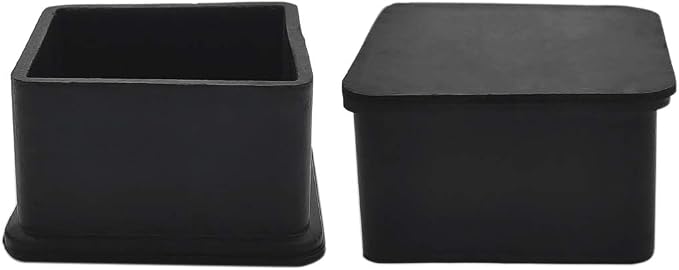 Flyshop Heavy Duty Non-Slip Rubber Leg Tips Floor Protectors Square Chair Leg - Image 5