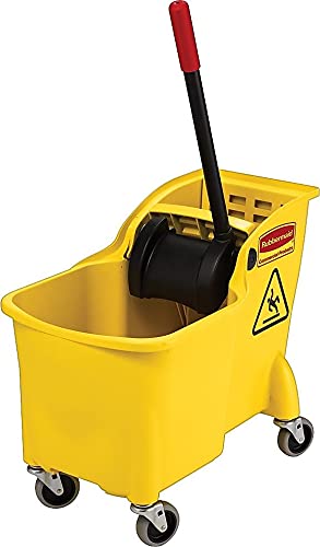 Rubbermaid Commercial Products 31 QT Tandem Mop Bucket and Wringer Combo on - Image 3