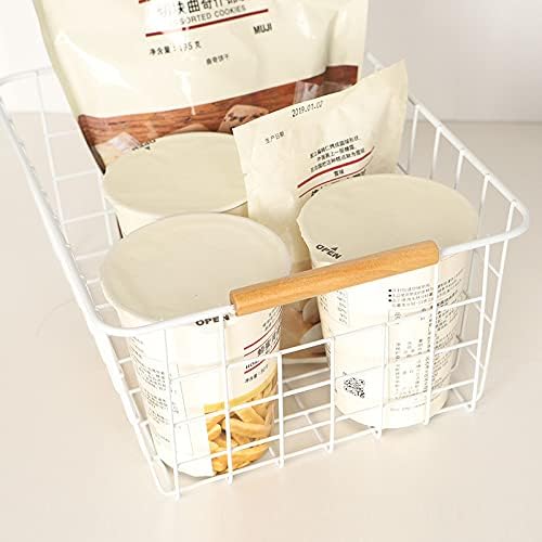 Kitchen Wire Baskets Farmhouse Decor Metal Food Storage Organizer, Household - Image 7