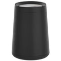 10 L/2.6 Gallon, Matte Black Bathroom Trash Can, Metal Garbage Can by LEASYLIFE