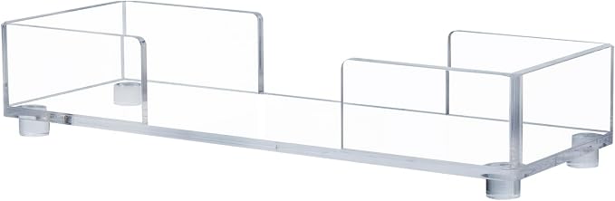 MyGift Modern Premium Clear Acrylic Bathroom Paper Towel Holder - Image 6