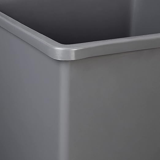 Amazon Basics Square Waste Container Open Top Wastebasket, Plastic Bins - Image 5