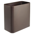 mDesign Small Metal 2.4 Gallon/9 Liter Trash Can Wastebasket Garbage Bin by mDesign