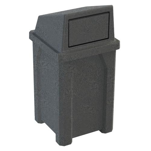 32 Gallon Square 100% Recycled Plastic Heavy Duty Commercial Outdoor or Indoor by SturdyEssentials