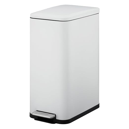 13.2 Gallon / 50L Kitchen Trash Can, Slim Stainless Steel Garbage Can by Unknown