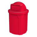 42 Gallon Circle 100% Recycled Plastic Heavy Duty Outdoor Commercial Trash Can by SturdyEssentials