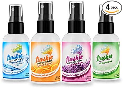 Flushie Pre-Toilet Sprays for Poop Travel Size Toiletries Bathroom Spray for by FlushiePre-ToiletSpray