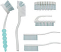 6 PCS Cleaning Brush, Scrub Brush Set by CN1ST