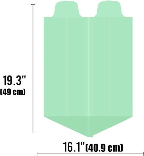 1-2 Gallon Flap Tie Compostable Trash Bags, Biodegradable Kitchen Garbage Bags - Image 2