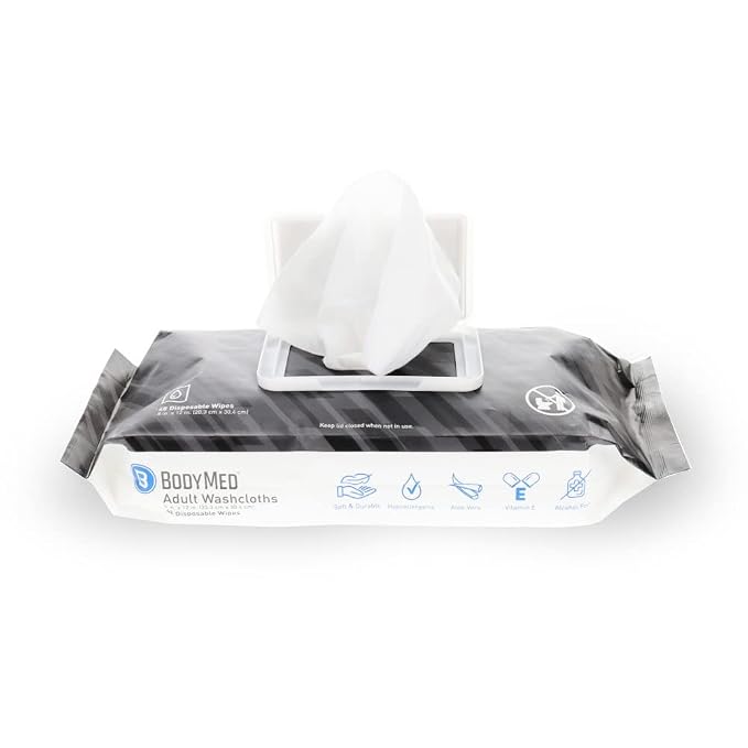 BodyMed Adult Disposable Incontinence Wipes, 48 Wipes/Pack - Image 8