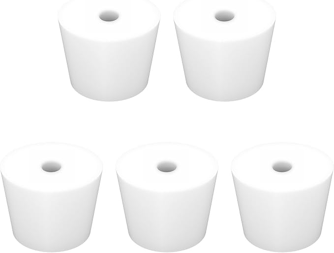 Labasics 5-Pack 9# Single-Hole Silicone Stoppers, Durable and Reusable Silicone by Labasics