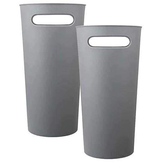 Small Trash Can Plastic Bathroom Wastebasket 3.2 Gallon Slim Garbage Container - Image 5
