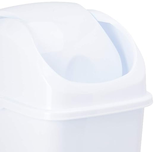 Superio Medium Trash Can with Lid 4.5 Gallon Plastic Swing Top Garbage Can Slim - Image 3