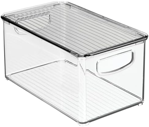 mDesign Plastic Deep Storage Bin Box Container - Image 4