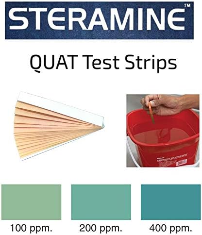1 Bottle Steramine Sanitizer Tablets w/15x QT-10 Test Strips - Image 4