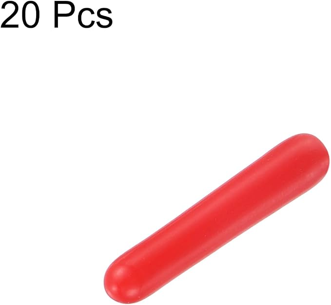 uxcell 20pcs Rubber End Caps 1.3mm ID Vinyl Round Tube Bolt Cap Cover Thread - Image 2