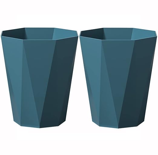 Small Trash Can 2 Pack Bathroom Garbage Can 2.6 Gallon Waste Basket by FocusesonthehomeFurnishing