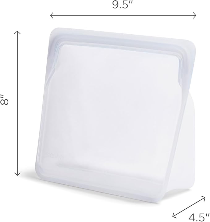 Stasher Premium Silicone Reusable Food Storage Stand-Up Bag Mega, Sous Vide - Image 7