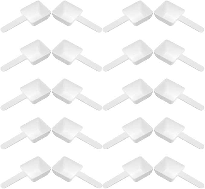 VOSAREA 30pcs Plastic Measuring Spoons Laundry Powder Small Scoops by VOSAREA