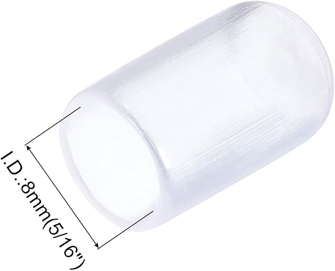 uxcell 20pcs Rubber End Caps 8mm ID Vinyl PVC Round Tube Bolt Cap Cover Screw - Image 3