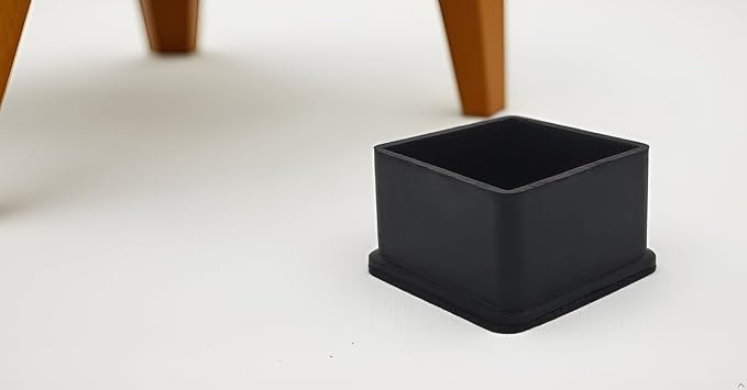 Flyshop Heavy Duty Non-Slip Rubber Leg Tips Floor Protectors Square Chair Leg - Image 3