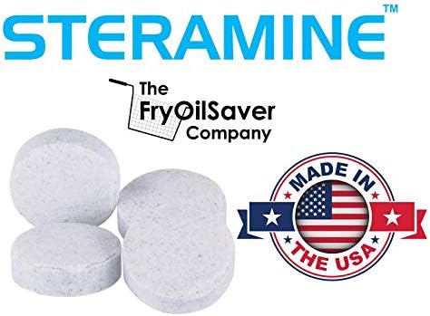 Pack of 4 Steramine Sanitizing Tablets w/ 30x QT-10 Test Strips by FryOilSaver - Image 5