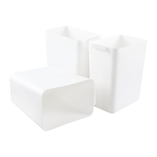 3-Pack 4.5 Gallon Plastic Rectangular Wastebasket - Image 7