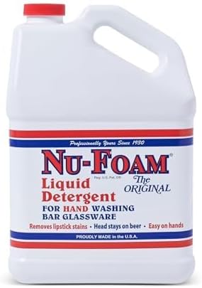 Nu-Foam Liquid Detergent for Bar Glassware – Original Streak-Free Solution - Image 2
