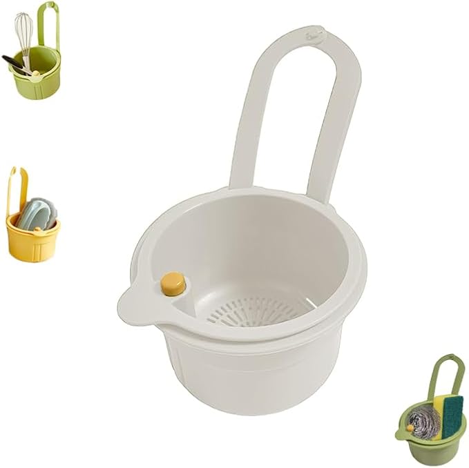 Sink Strainer Basket, Hanging Kitchen Sink Strainer Basket, Press to Dump by Unknown
