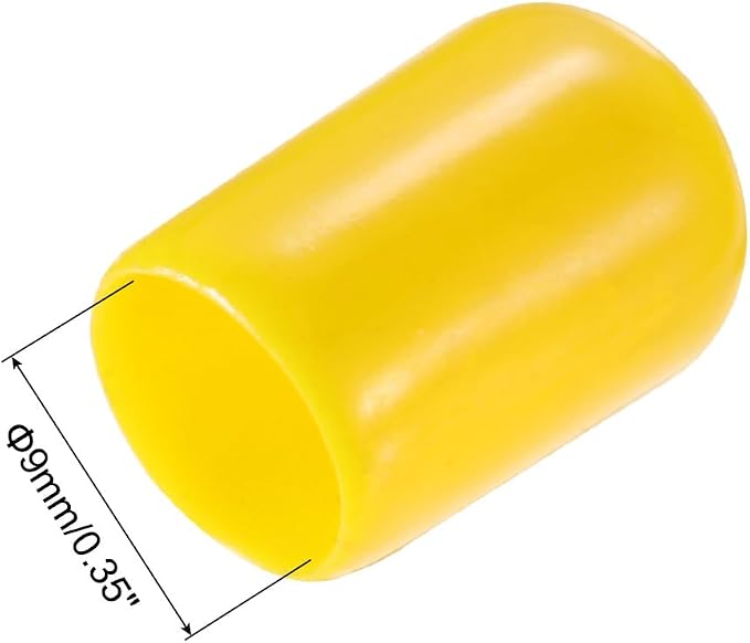 uxcell 20pcs Rubber End Caps 9mm ID Vinyl PVC Round Tube Bolt Cap Cover Screw - Image 3