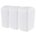 4.5 Gallon Plastic Swing Top Garbage Can, Swing Lid Trash Bins by Qqbine