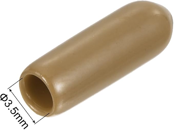 uxcell 20pcs Rubber End Caps 3.5mm ID Vinyl PVC Round Tube Bolt Cap Cover Screw - Image 3
