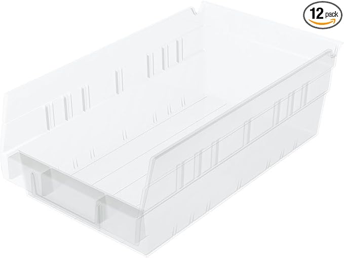Akro-Mils 30130 Plastic Shelf Bins, Heavy Duty Storage Bins by Akro-Mils