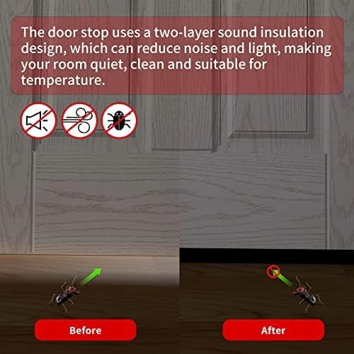 Door Draft Stopper, 39” Length Cuttable Weather Stripping Door Seal, Strong - Image 3