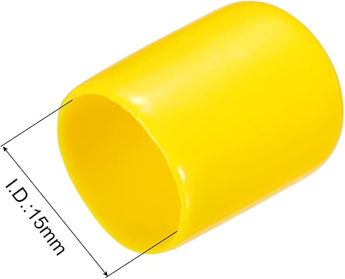 uxcell 20pcs Rubber End Caps 15mm ID Vinyl PVC Round Tube Bolt Cap Cover Screw - Image 3