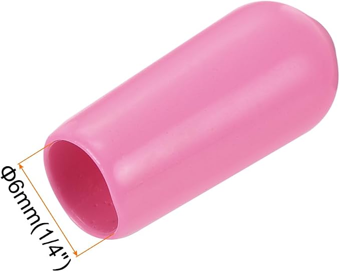 uxcell 20pcs Rubber End Caps 6mm ID Vinyl PVC Round Tube Bolt Cap Cover Screw - Image 3