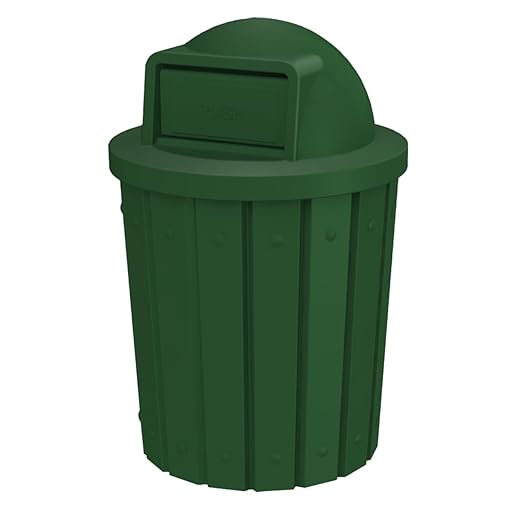 42 Gallon Slatted Circle 100% Recycled Plastic Commercial Outdoor and Indoor by SturdyEssentials