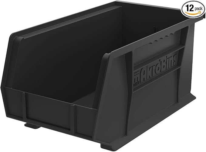 Akro-Mils 30240 AkroBins Plastic Storage Bins, Space-Saving Stackable Bins by Akro-Mils