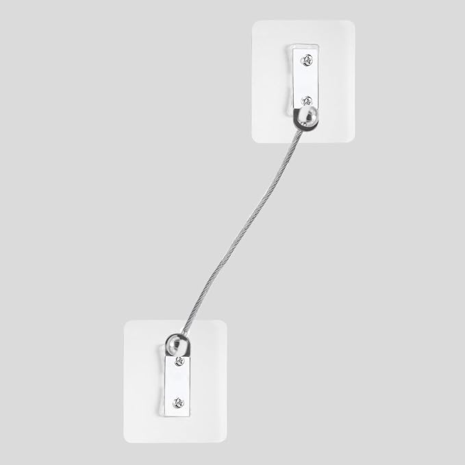 Furniture Anchors 2 Pairs No Drill Heavy Duty Anchors Fridge Lock Adjustable - Image 7