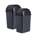 Superio Kitchen Trash Can with Swing Top Lid 9 Gallon Slim Waste Bin 37 Qt by Superio