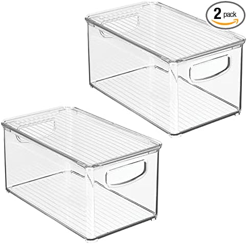 mDesign Plastic Deep Storage Bin Box Container by mDesign
