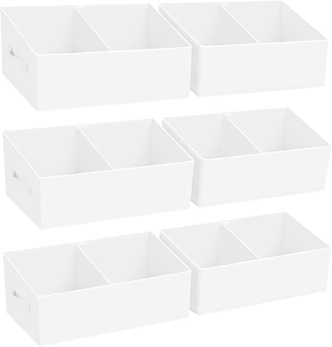 DIMJ Large Closet Shelf Organizer Bins 6 Packs by DiMJ