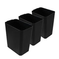 Zopnny 3 Pack 4.5 Gallon Plastic Waste Container, Trash Can Wastebasket by Zopnny